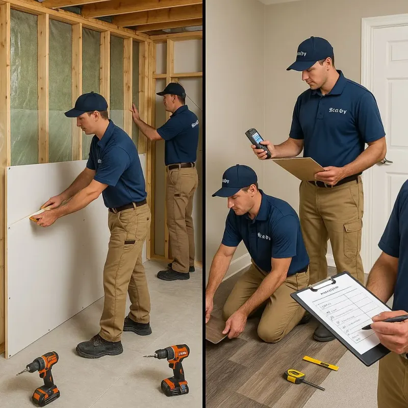 Repairs and Reconstruction process in Temple, NH